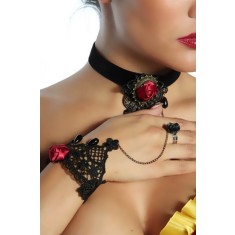 Bratara Black Rose