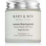 MARY &amp; MAY Lemon Niacinamid masca de hidratare si luminozitate 125 g