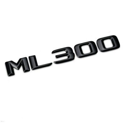 Emblema ML 300 pentru spate portbagaj Mercedes, Negru foto