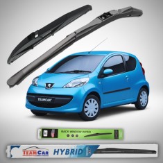 Ștergătoare Hibride TeamCar&reg; Peugeot 107 3 uși (2005&ndash;2009) | Set Complet