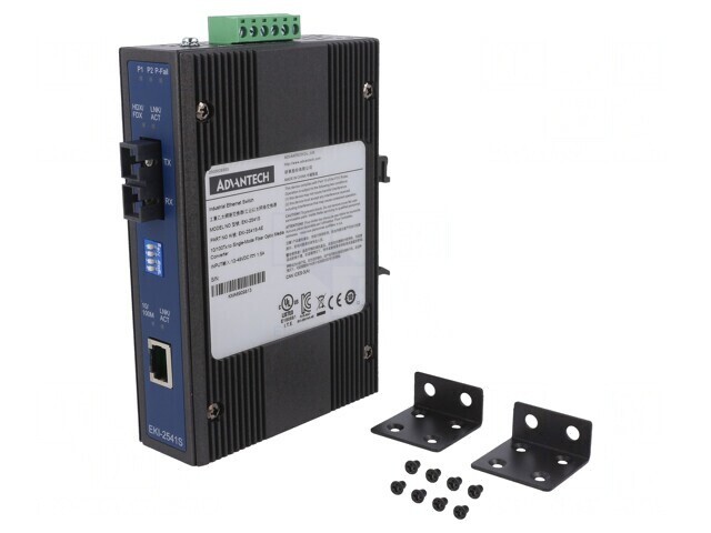 Media Convertor Ethernet/Fibră Optică Monomod 12-48VDC IP30