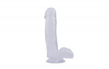 Dildo Transparent, 17.5 cm