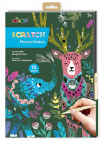 Cumpara ieftin Set creativ de razuit - Scratch - Animale magice | Avenir