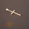 Cruce fina eleganta 3 cm cu cristale zirconia , Stralucire si rafinament