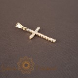 Cumpara ieftin Cruce fina eleganta 3 cm cu cristale zirconia , Stralucire si rafinament