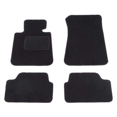 Set covorase auto mocheta Velor BMW Seria 1 (E81/E82/E87/E88), 09.2004-10.2013, negru, foto