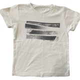 Tricou baiat, culoarea alb, marime 3-4 ani
