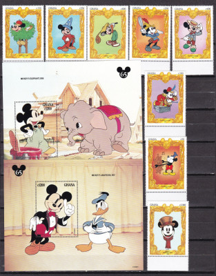 Ghana 1994 Disney MI 1848-1955 + 2 bl. 243,244 MNH foto