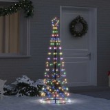 VidaXL Brad de Crăciun LED cu 390 LED Multicolour 250 cm Fier 42018759