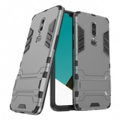 Husa hibrid g-shock pentru OnePlus 6, gri foto