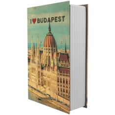 Casetă tip carte pentru bani BUDAPESTA numeric