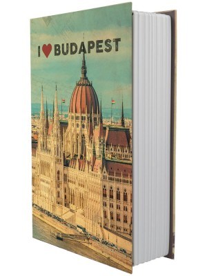 Casetă tip carte pentru bani BUDAPESTA numeric foto