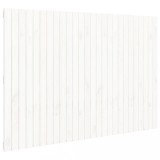 Cumpara ieftin Tablie de pat pentru perete, alb, 166x3x110 cm, lemn masiv pin