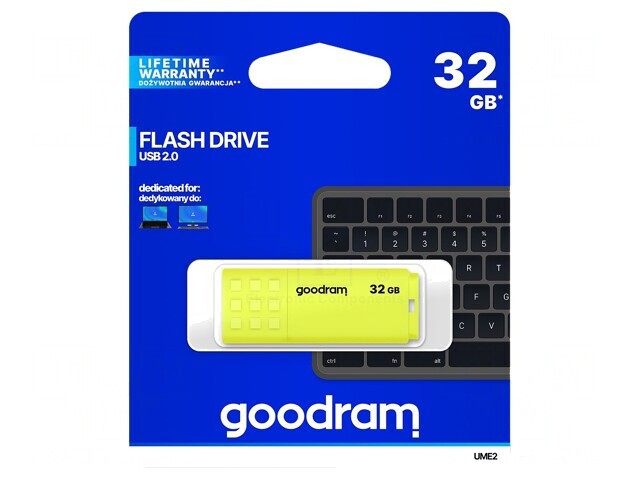 Memorie USB 2.0 32GB Galbenă