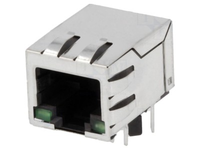 Conector RJ45 ecranat cu LED foto