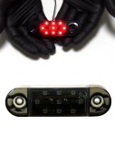 Cumpara ieftin Lampa laterala Gabarit LED 12V-24V, rosie cu efect opac (smoked) - IP66