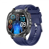 Cumpara ieftin Smartwatch iSEN ET492, Curea silicon mov, 1.43 AMOLED HD, HRV, ECG, Monitorizare sanatate, Functii sport, Bluetooth Call, 380 mAh, Android 5.0 or iOS