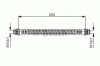 Conducta / cablu frana LANCIA PHEDRA (179) (2002 - 2010) BOSCH 1 987 476 947