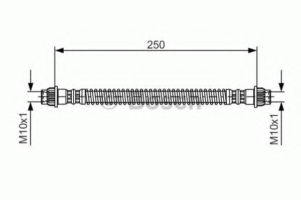 Conducta / cablu frana PEUGEOT EXPERT platou / sasiu (223) (1995 - 2016) BOSCH 1 987 476 947