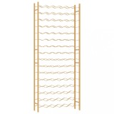 Suport sticle de vin pentru 96 sticle, auriu,metal