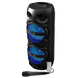 Boxa portabila 300W Party sound, bluetooth, 2 difuzorare, microfon, radio FM,telecomanda