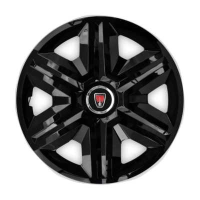 Set 4 capace roti hubcaps fast black R16 Compatibil Cu Range Rover foto
