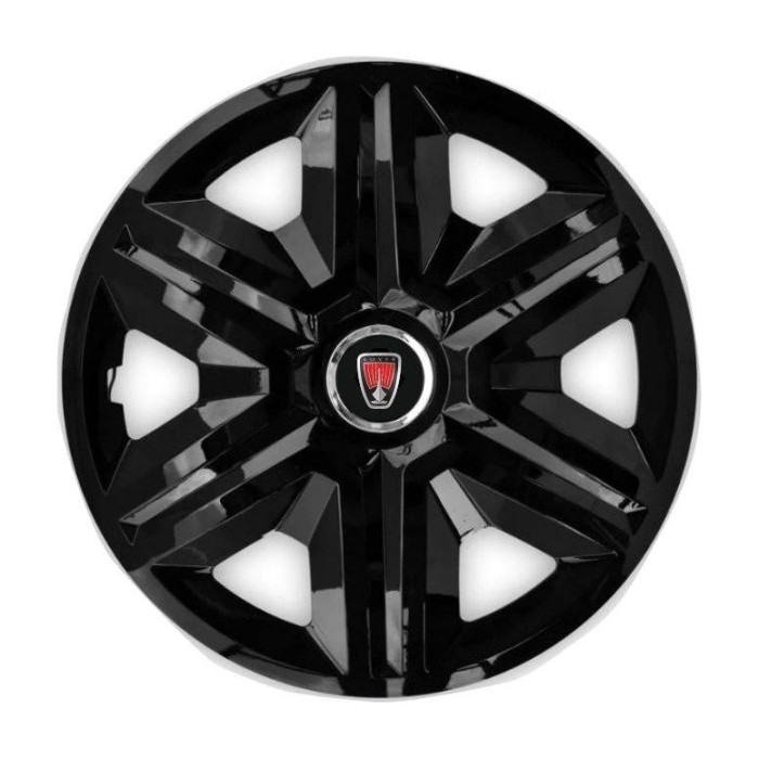 Set 4 capace roti hubcaps fast black R16 Compatibil Cu Range Rover
