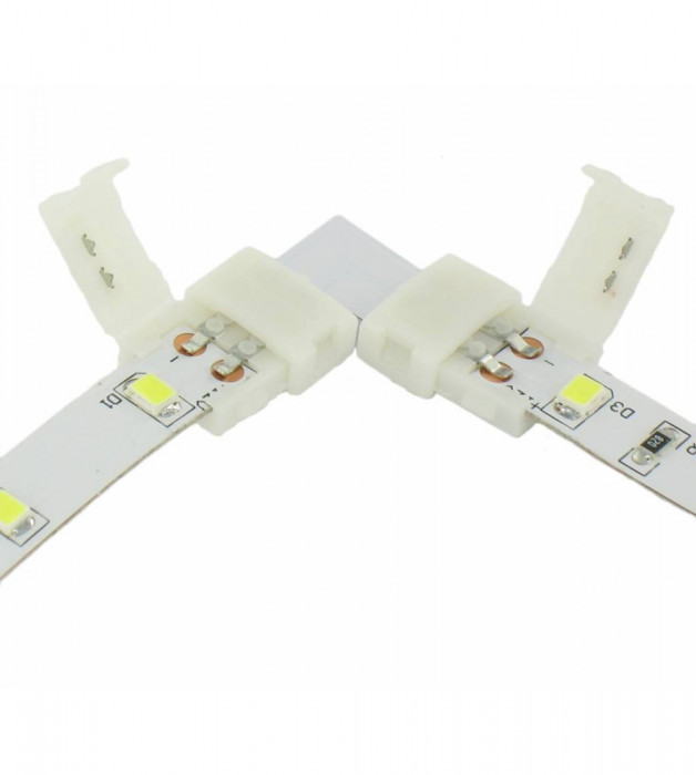 Conector L de 10mm pentru benzi LED de 1 culoare SMD5050 5630-Conținutul pachetului 1 Bucată