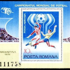 C1608 - Romania 1978 - Fotbal bloc neuzat,perfecta stare