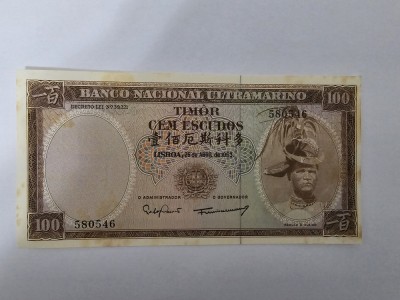 Timor 100 Escudos 1963 foto