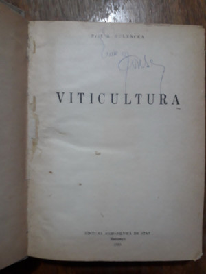 Viticultura - Prof. A. Bulencea 1955 / R5P2F foto