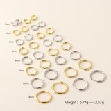 Cumpara ieftin Cercei din Argint 925 , zBasic Huggies, , Verigi Fine pentru un Look Personalizat 14mm gold