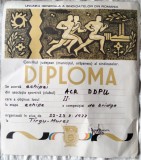 Diploma de bridge 1977 T&acirc;rgu Mureș