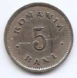 Romania 5 bani 1900 - Carol I, Cupru-nichel , 19 mm, KM-28 (2)