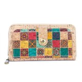 Cumpara ieftin Portofel dama din pluta Cluch - Squares