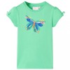 Tricou pentru copii, verde deschis, 104, vidaXL