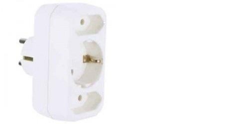 Multistecker 2xEURO + 1xCEE7/3 alb