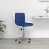 VidaXL Scaun de birou pivotant, albastru, material textil