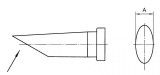 LT DD 45&deg; L&Ouml;TSPITZE 4,6 MM VERP. T0054448699 WELLER