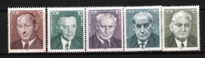 GERMANIA (DDR) 1982 &amp;ndash; ANIVERSARI. PERSONALITATI, SERIE MNH, DR4 foto