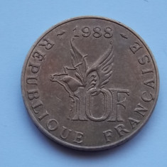 10 FRANCS 1988 FRANTA-COMEMORATIVA-ROLAND GARROS