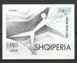 ALBANIA 1985 ANIVERSARE , EUROPA , ARTA , PICTURA COLITA NESTAMPILATA