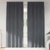 VidaXL Perdele cu perdele 2 pcs Gri deschis 140 x 225 cm Catifea 4107290