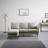 Cumpara ieftin Coltar Reversibil Hyperion Bej, 193 cm, Stofa, Living, Stanga/Dreapta
