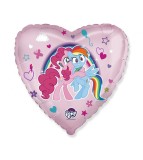 Balon folie inima My Little Pony 46 x 48 cm roz