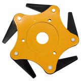 Disc motocoasa tip stea 5T Rotor pentru vegetatie densa, prindere 25,4 mm