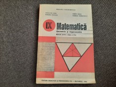 MATEMATICA GEOMETRIE SI TRIGONOMETRIE Manual pentru clasa a IX-a - Augustin Cota