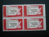 SUA BLOC DE 4 NESTAMPILAT MNH