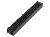 Radiator extrudat cu aripioare negru 150x21x14 mm
