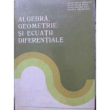 ALGEBRA, GEOMETRIE SI ECUATII DIFERENTIALE-CT. UDRISTE, CT. RADU, CT. DICU, ODETTA MALANCIOIU-348858